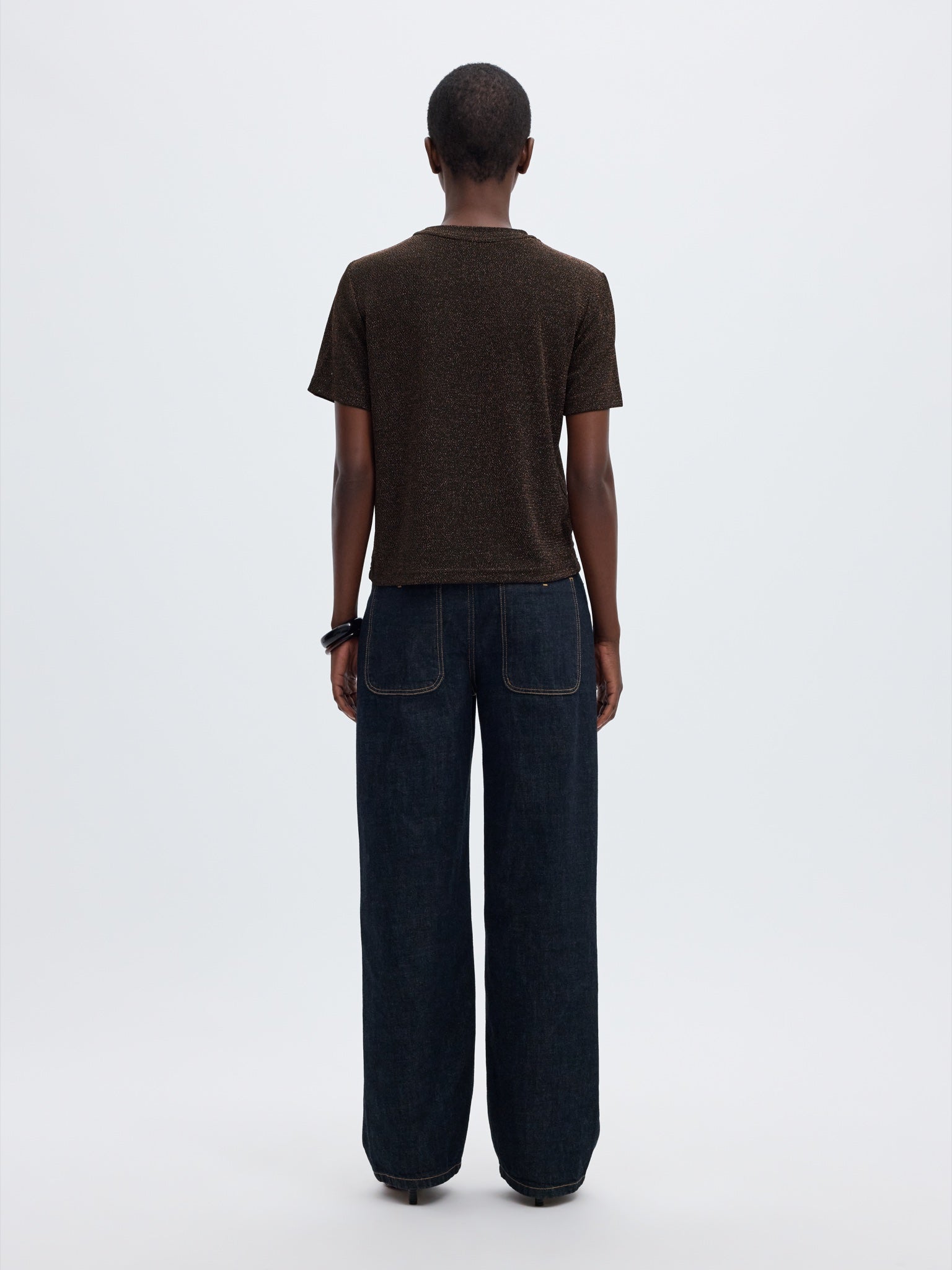 SLWNORI T-shirt boxy pailleté — Delicioso — vue 2