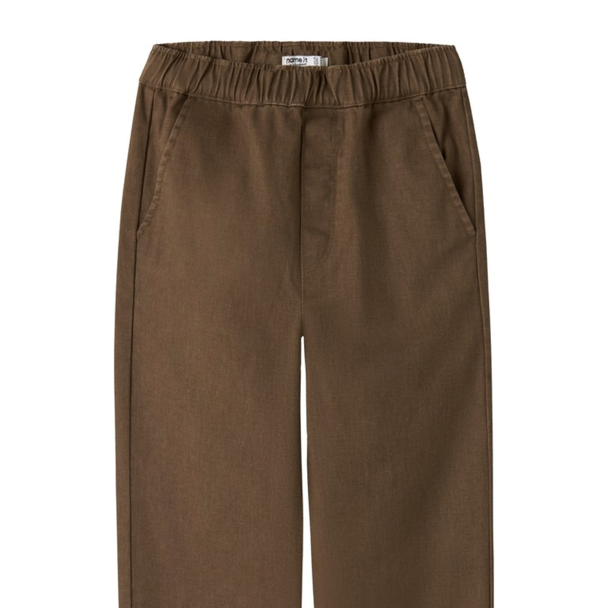 NMMRADOLFI Pantalon en sergé de coton bio garçon — name it — Sepia — packshot | Appart 17 Bruxelles