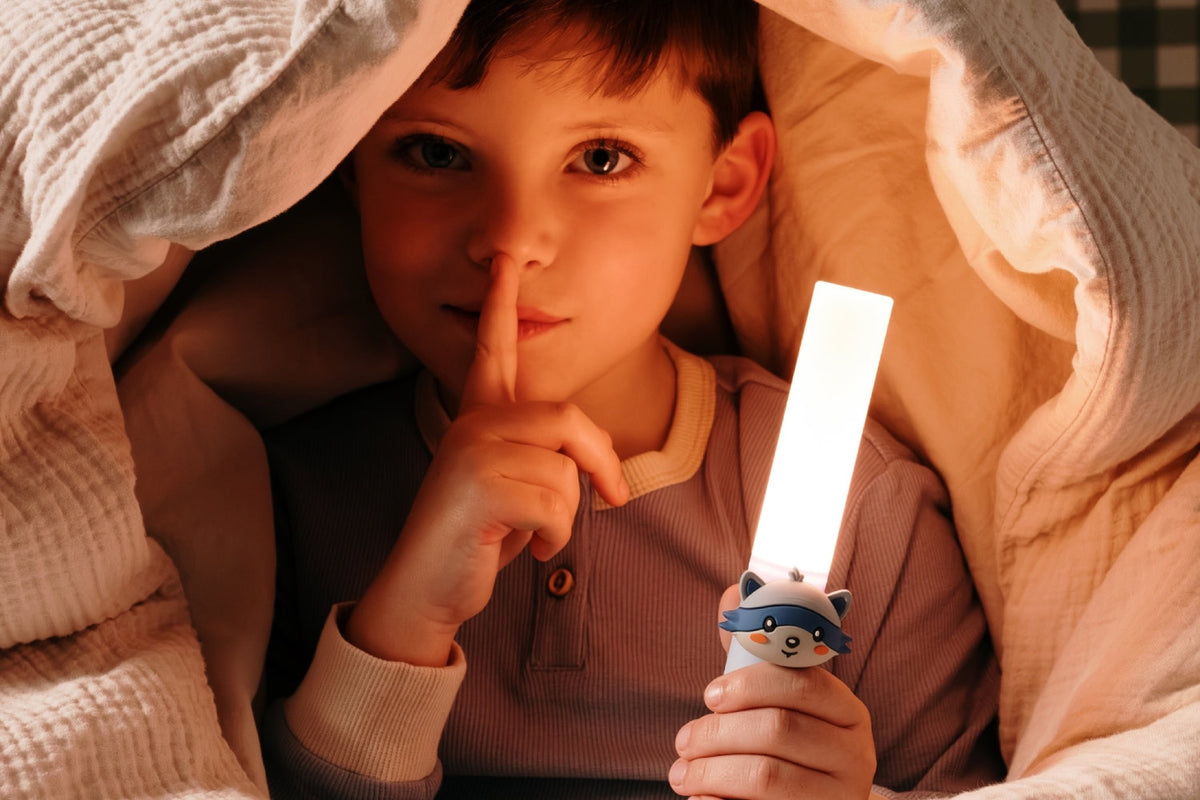 Veilleuse et lampe de lecture rechargeable Zoo Light — The Zoofamily — Raton laveur — autre vue 2 | Appart 17 Bruxelles
