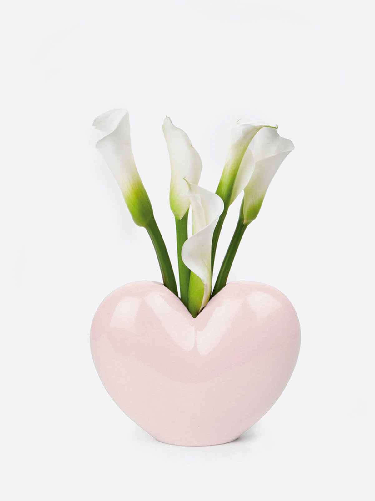 Vase cœur Love en céramique — DOIY — Rose — mis en scène 3 | Appart 17 Bruxelles