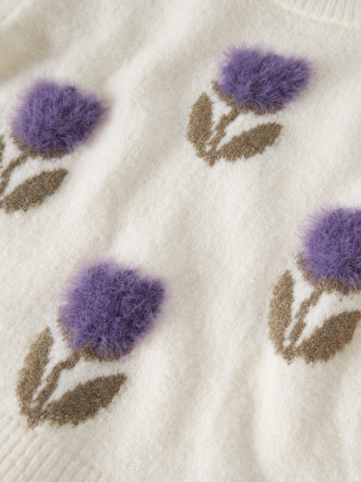 NMFOLGI Pull à tulipes fille — name it — Antique White — autre vue 5 | Appart 17 Bruxelles
