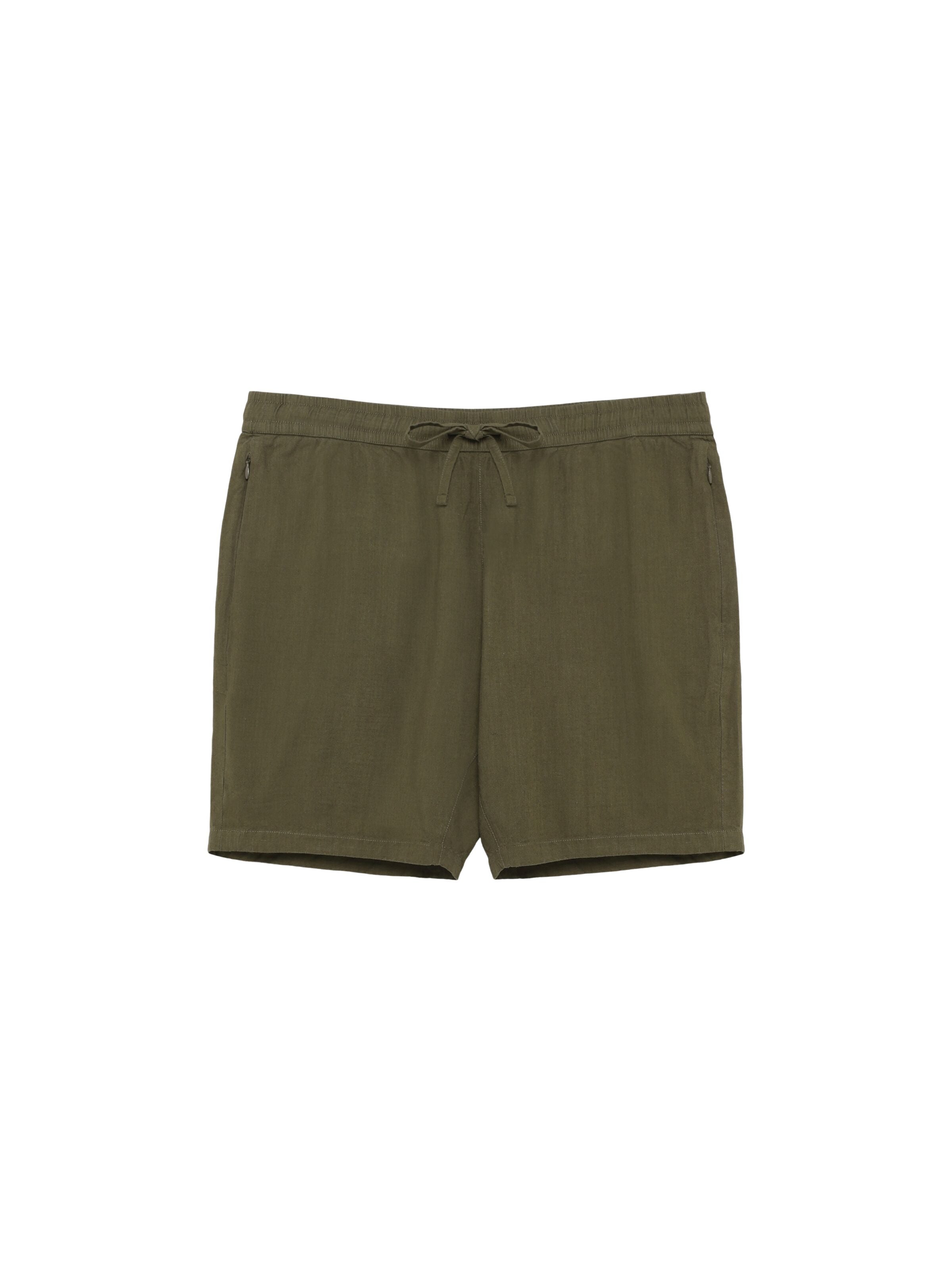 Short Astral en lin et lyocell Burned Olive – KnowledgeCotton Apparel | Appart 17