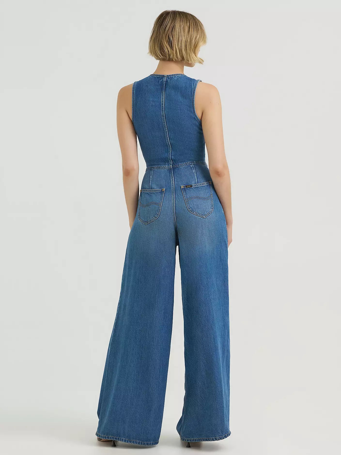 Combinaison Lee DAPPER en denim Torrential — vue de dos | Appart 17