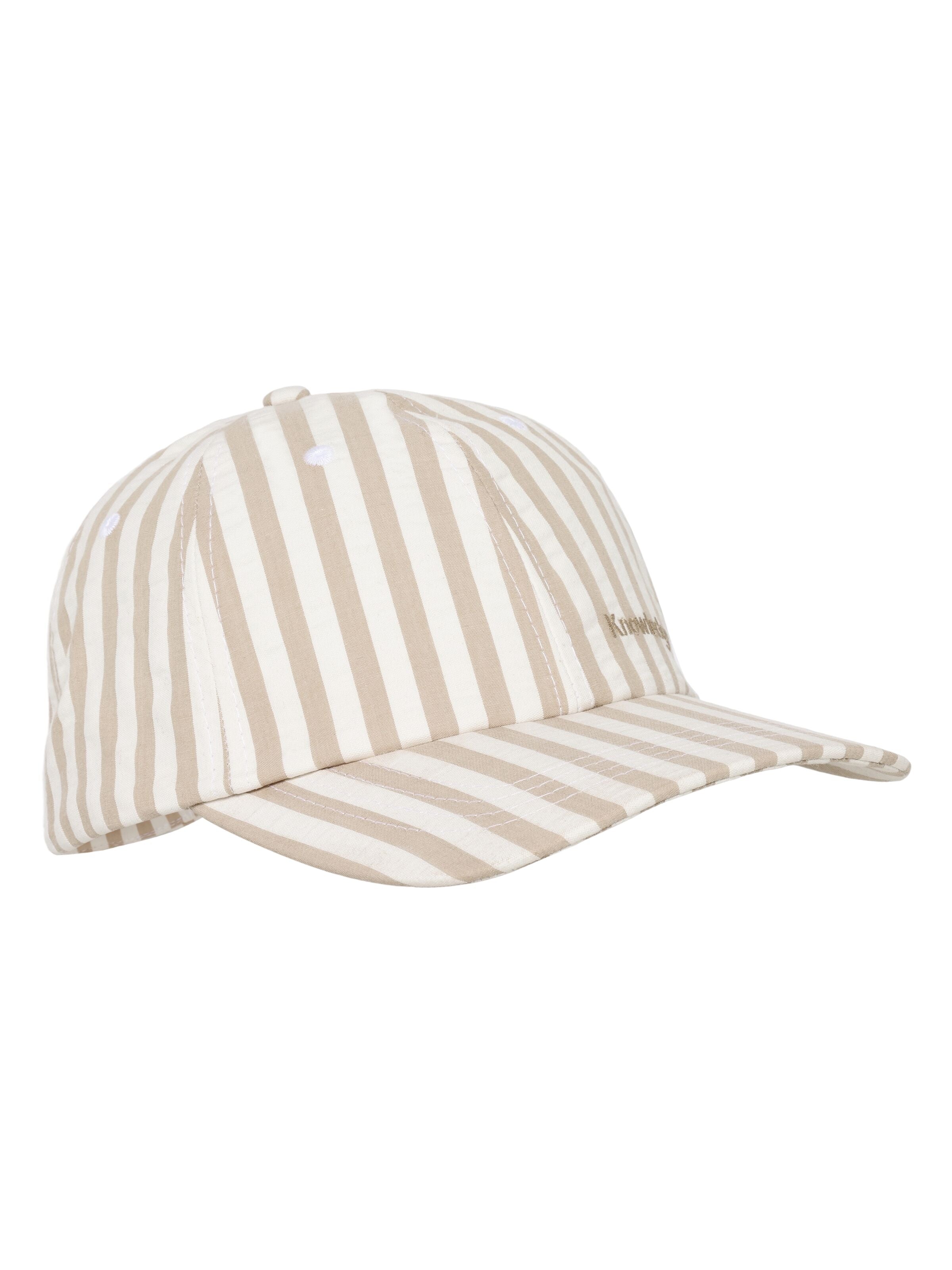 Casquette Seersucker à rayures Creme Stripe – KnowledgeCotton Apparel | Appart 17