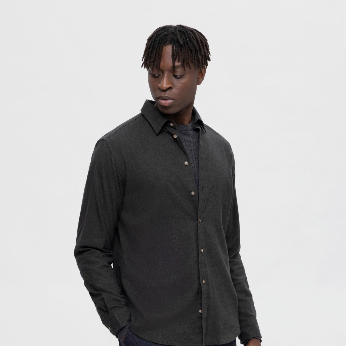 SLHSLIMOWEN-FLANNEL SHIRT LS NOOS