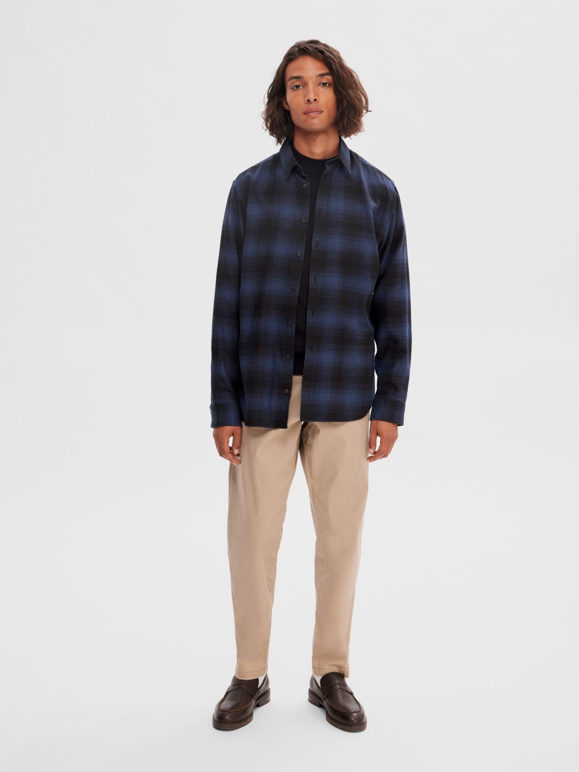 SLHSLIMOWEN-FLANNEL SHIRT LS NOOS