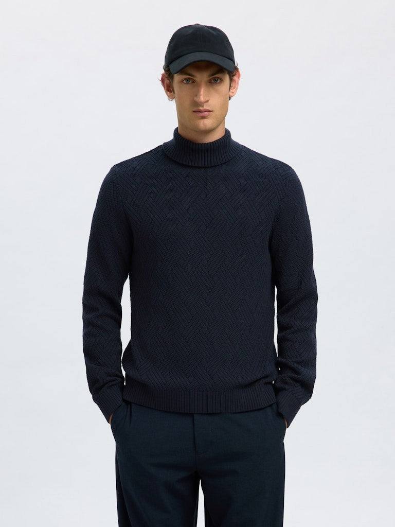 SLHTREVOR Pull En Tricot En Coton — Selected — vue de face | Appart 17