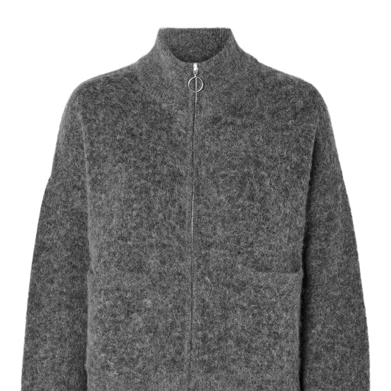 SLFSIA Cardigan En Laine Albaca Zippé