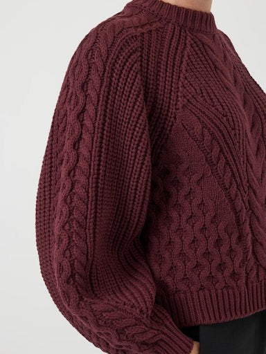 YASNANSA - Pull Col Rond Femmes Coton — YAS — porté | Appart 17