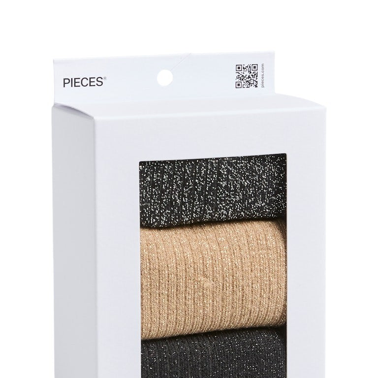 PCSEBBY Chaussettes Noël Frills 3 Pack