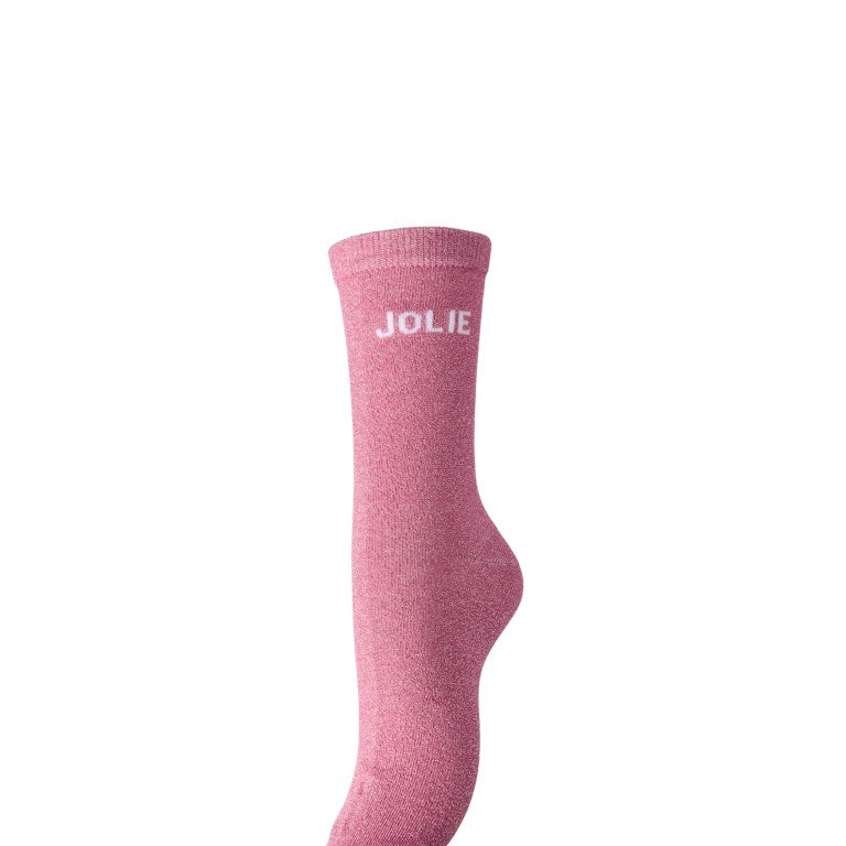 PCSOLIA Chaussettes Lurex Femmes Glitter