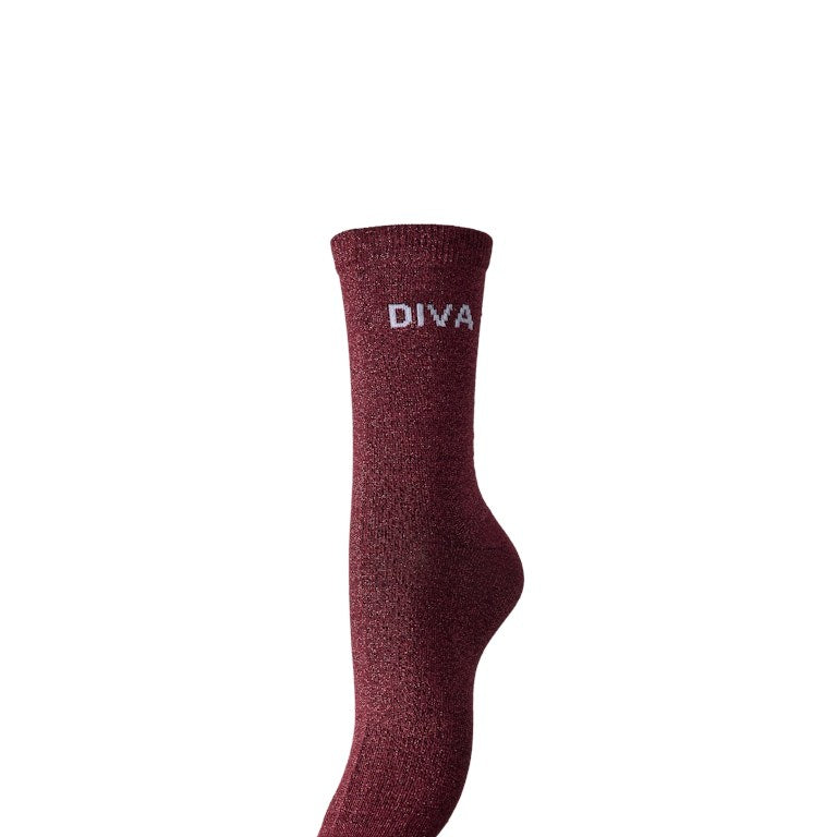 PCSOLIA Chaussettes Lurex Femmes Glitter