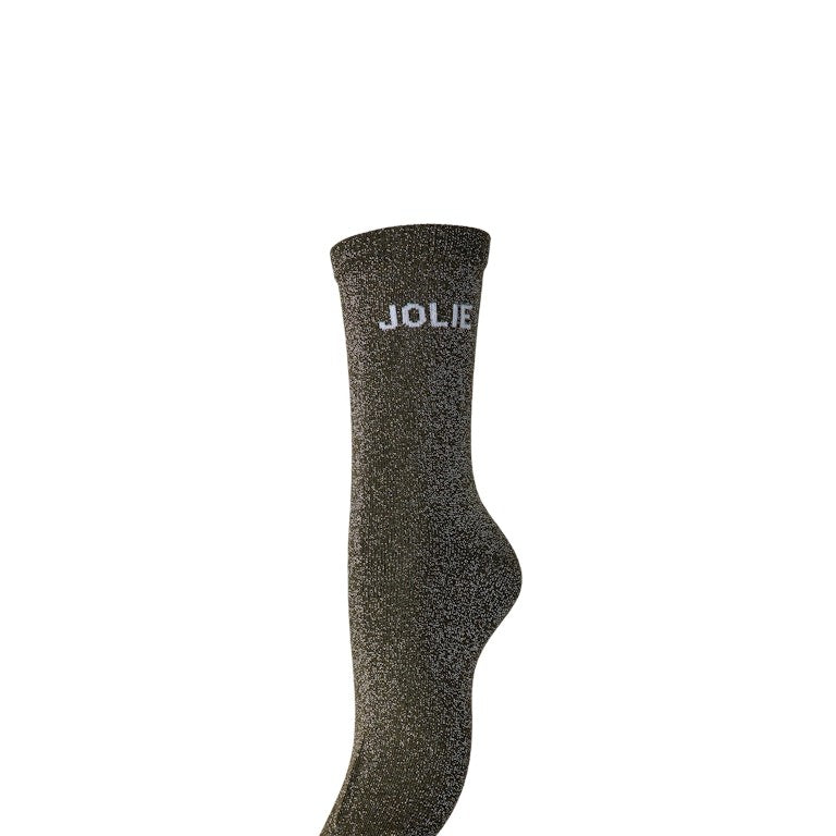PCSOLIA Chaussettes Lurex Femmes Glitter