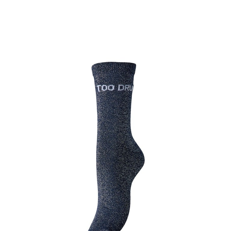 PCSOLIA Chaussettes Lurex Femmes Glitter