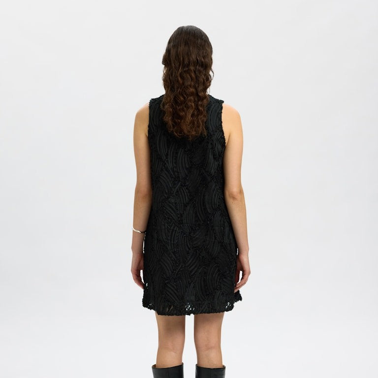 SLFSABINE Short V-Neck Dress Recycled Linen