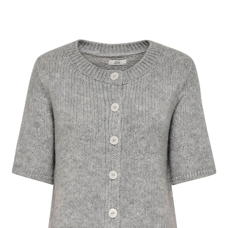 JDYLINEA Cardigan Femme Col Rond-Jupe