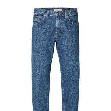 SLH196-STRAIGHT Jeans Droits Homme Coton