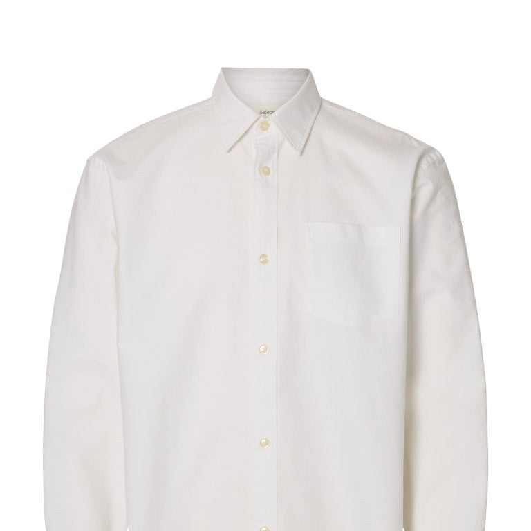 SLMRLXSANDER Chemise Oxford Manuelle Coton — SELECTED HOMME BLACK | Appart 17 Bruxelles