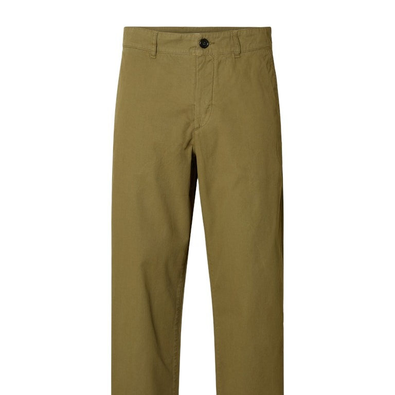 SLH220-LOOSE Pantalon Loose Organic Coton — Selected — vue de face | Appart 17