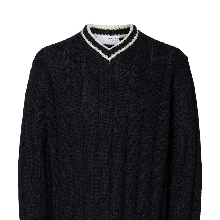 SLHROY Pull Homme Pullover V-Neck