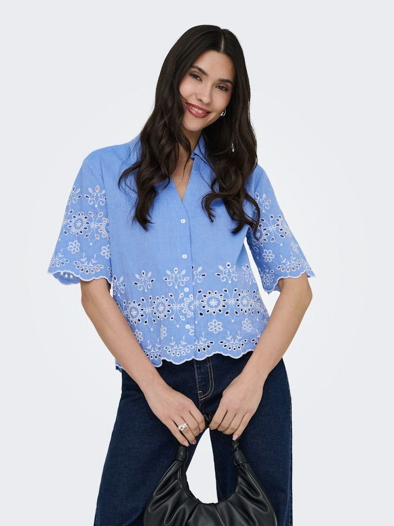 JDYMARINA Chemise Femmes Blanc Cotton — JDY — détail | Appart 17