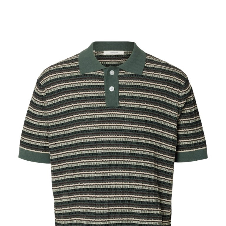 SLHDANE Polo en Coton Bio Structure