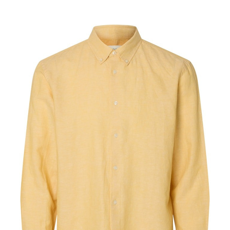 SLHREGCLAY Chemise Lin Coton Recyclé