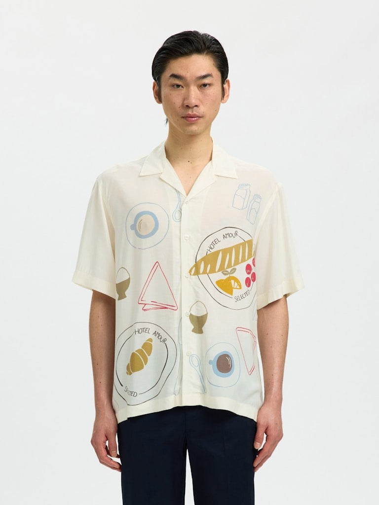 SLHRLXHOTEL Chemise Resort à Motif Print — SELECTED HOMME BLACK — Chemise — Appart17 — vue 3