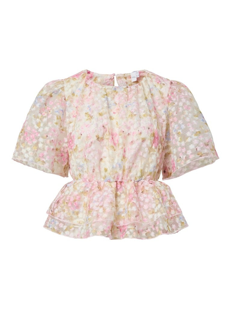 YASLEANNA Blouse Feminine Organza Matériau Écologique — YAS | Appart 17 Bruxelles