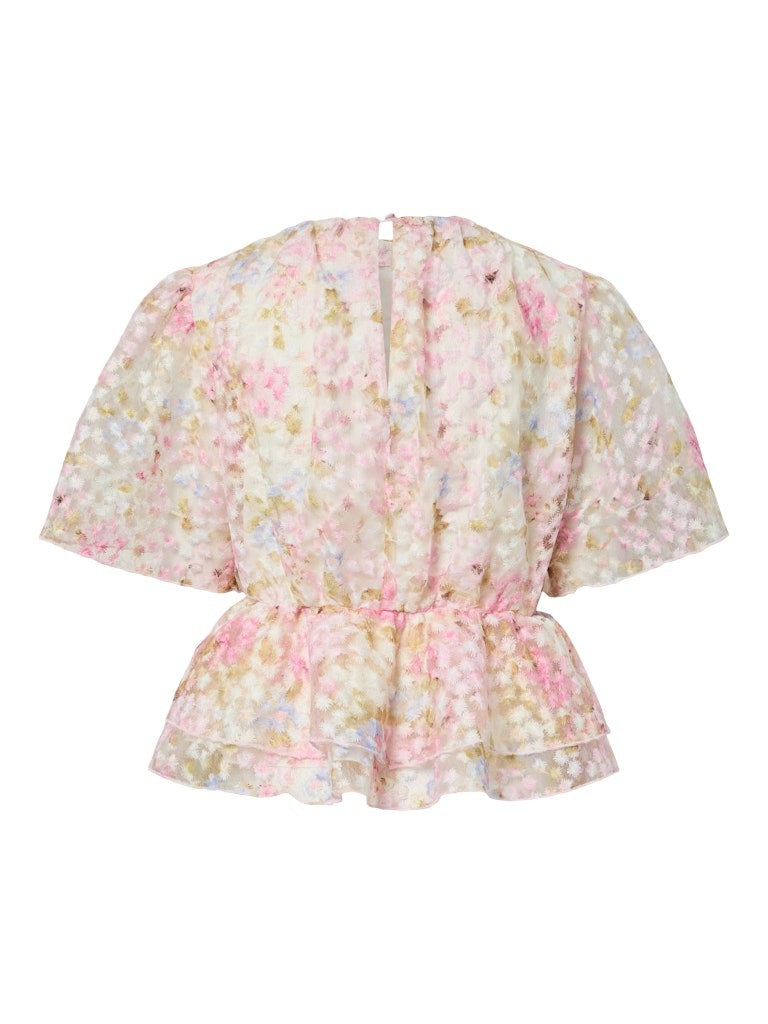 YASLEANNA Blouse Feminine Organza Matériau Écologique — YAS — vue de face | Appart 17