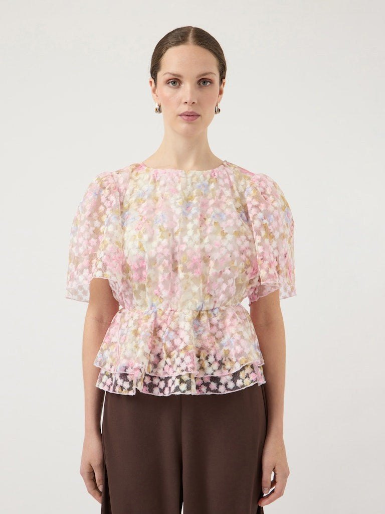 YASLEANNA Blouse Feminine Organza Matériau Écologique — YAS — vue de dos | Appart 17