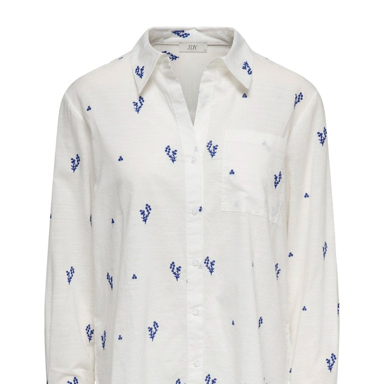 JDYKIMIE Chemise Femme Manches Longues Coton