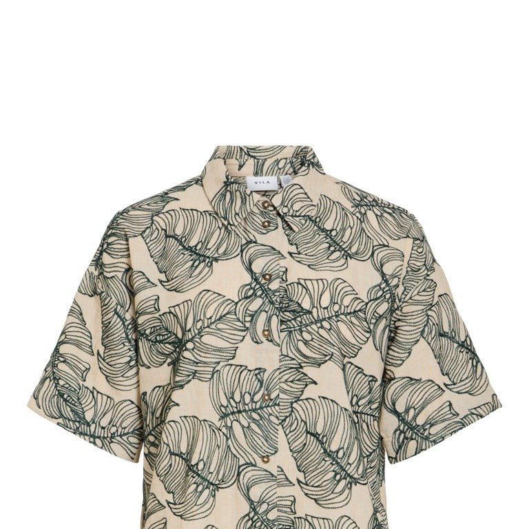 VILA VIFLURA Chemisier Femme Polyester Recyclé