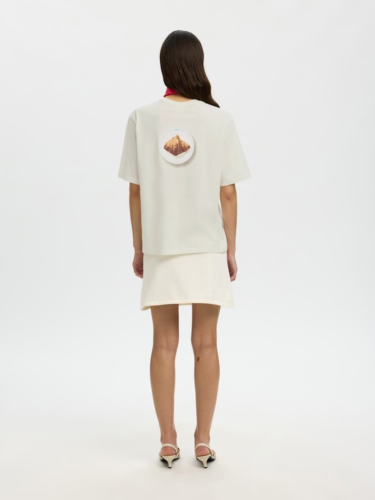 SLFREGULAR T-Shirt Femme Organic Cotton — Selected — détail | Appart 17