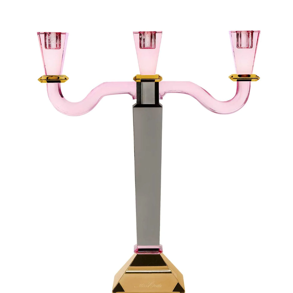 ME Crystall 3-armed candlestick