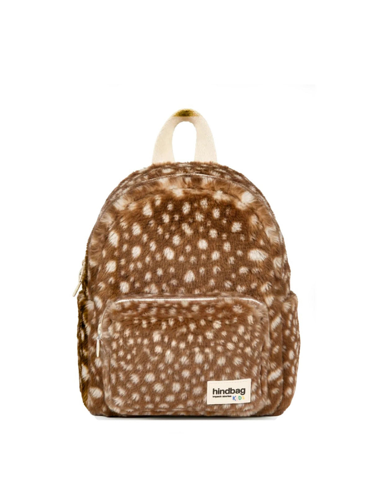 Hindbag Romy Sac à dos enfant (dès la maternelle) en fausse fourrure — Hindbag — Fausse fourrure faon — packshot | Appart 17 Bruxelles