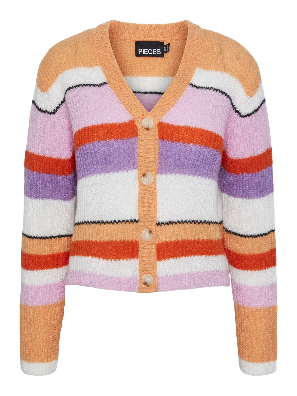 PCBRANDON LS V-NECK KNIT CARDIGAN BC