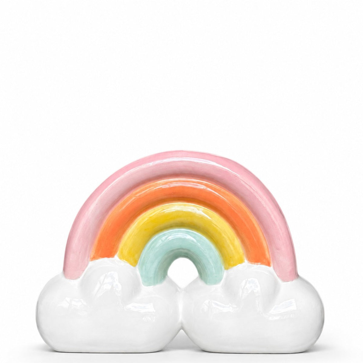 Vase Mini Arc-en-ciel en céramique — Upside Stories — Pastel — packshot | Appart 17 Bruxelles