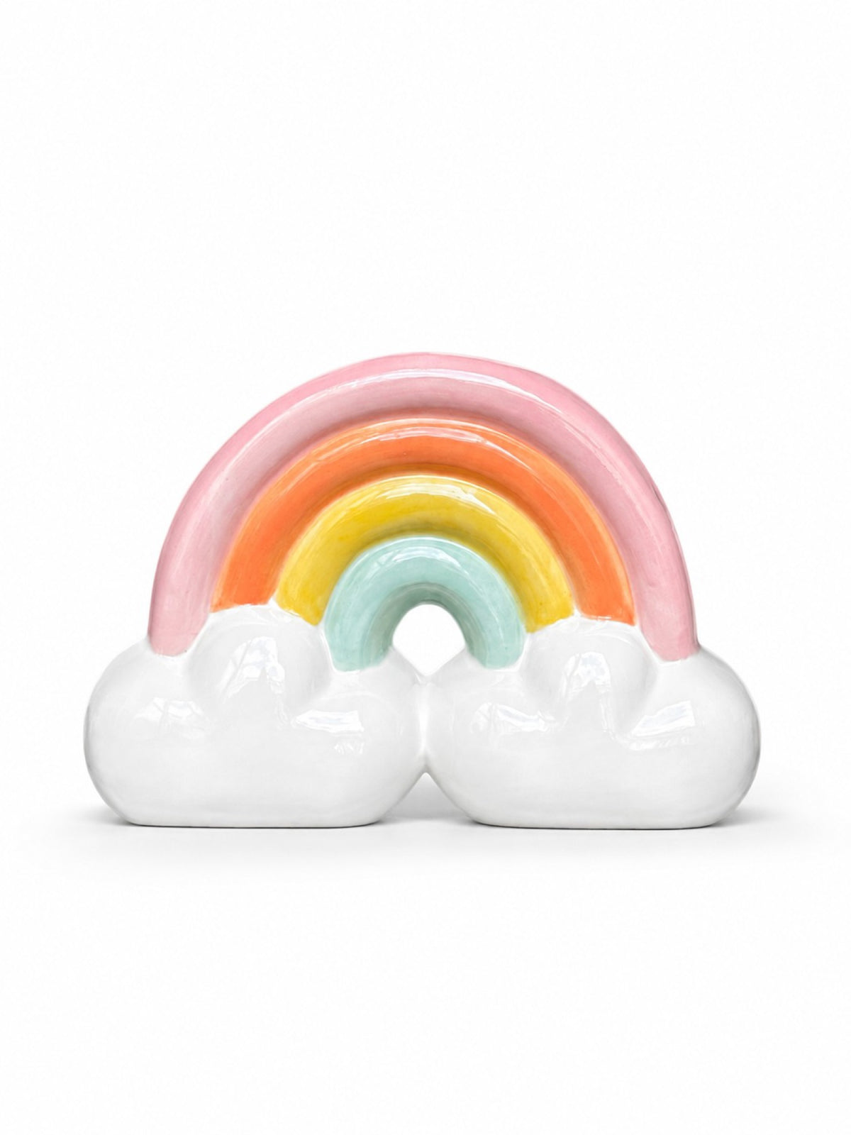 Vase Mini Arc-en-ciel en céramique — Upside Stories — Pastel — packshot | Appart 17 Bruxelles