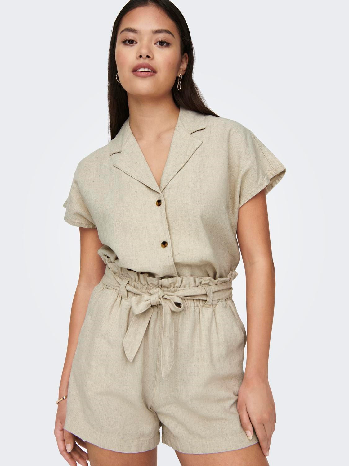 JDYSAY MW LINEN SHORTS WVN NOOS