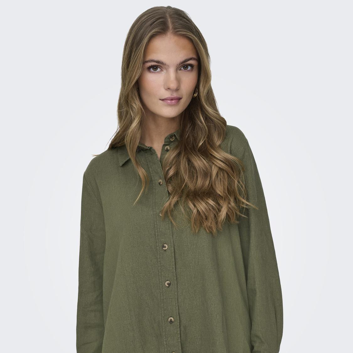 JDYSAY L/S LINEN LOOSE SHIRT WVN NOOS