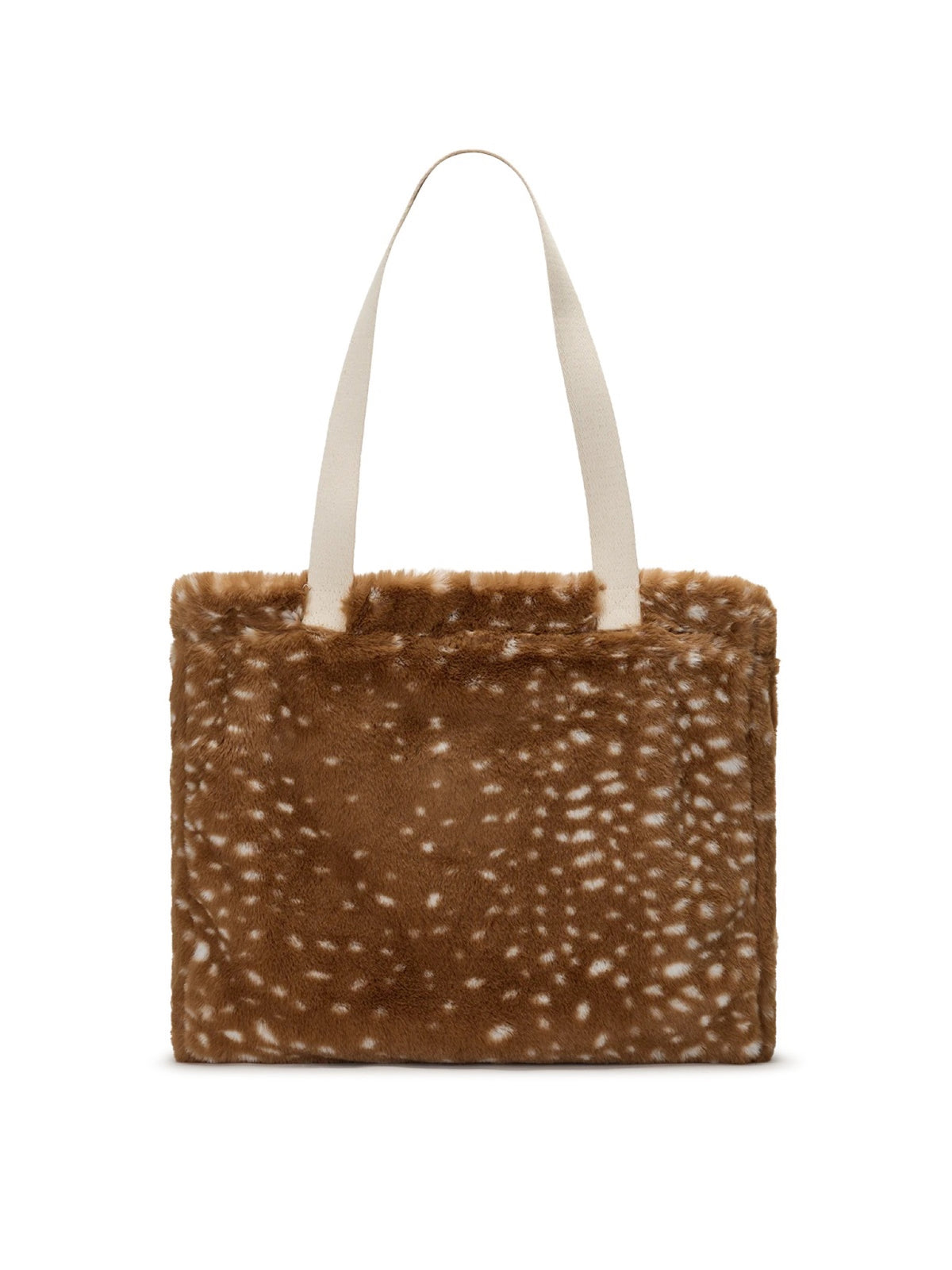 Hindbag Claude Grand cabas en fausse fourrure — Hindbag — Fausse fourrure faon — packshot, dos 4 | Appart 17 Bruxelles
