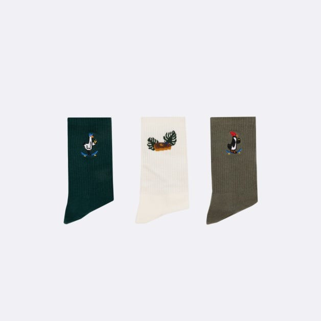 Sport Socks x3 green