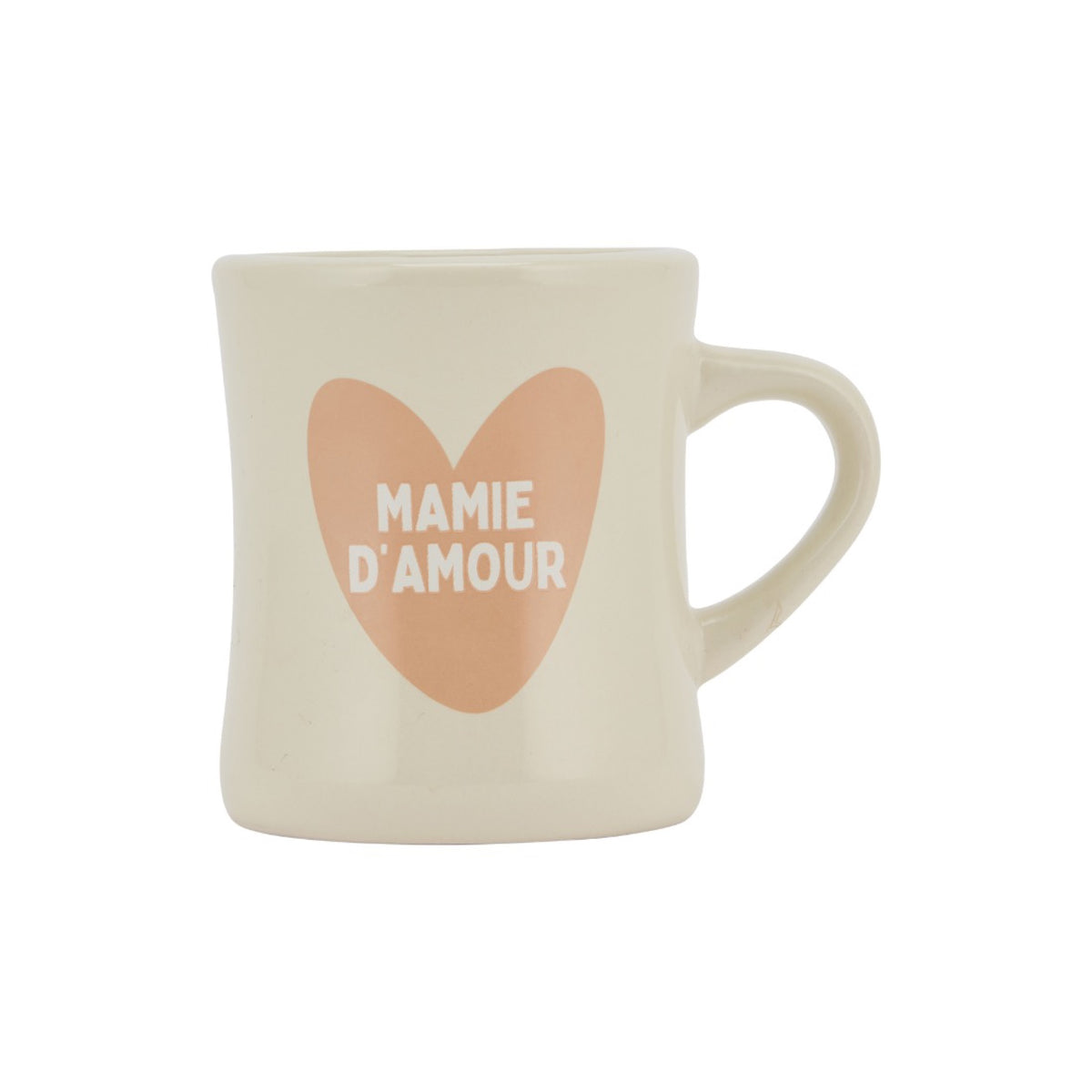 Mug céramique à message — Atelier Wagram — Mamie d'amour — packshot | Appart 17 Bruxelles