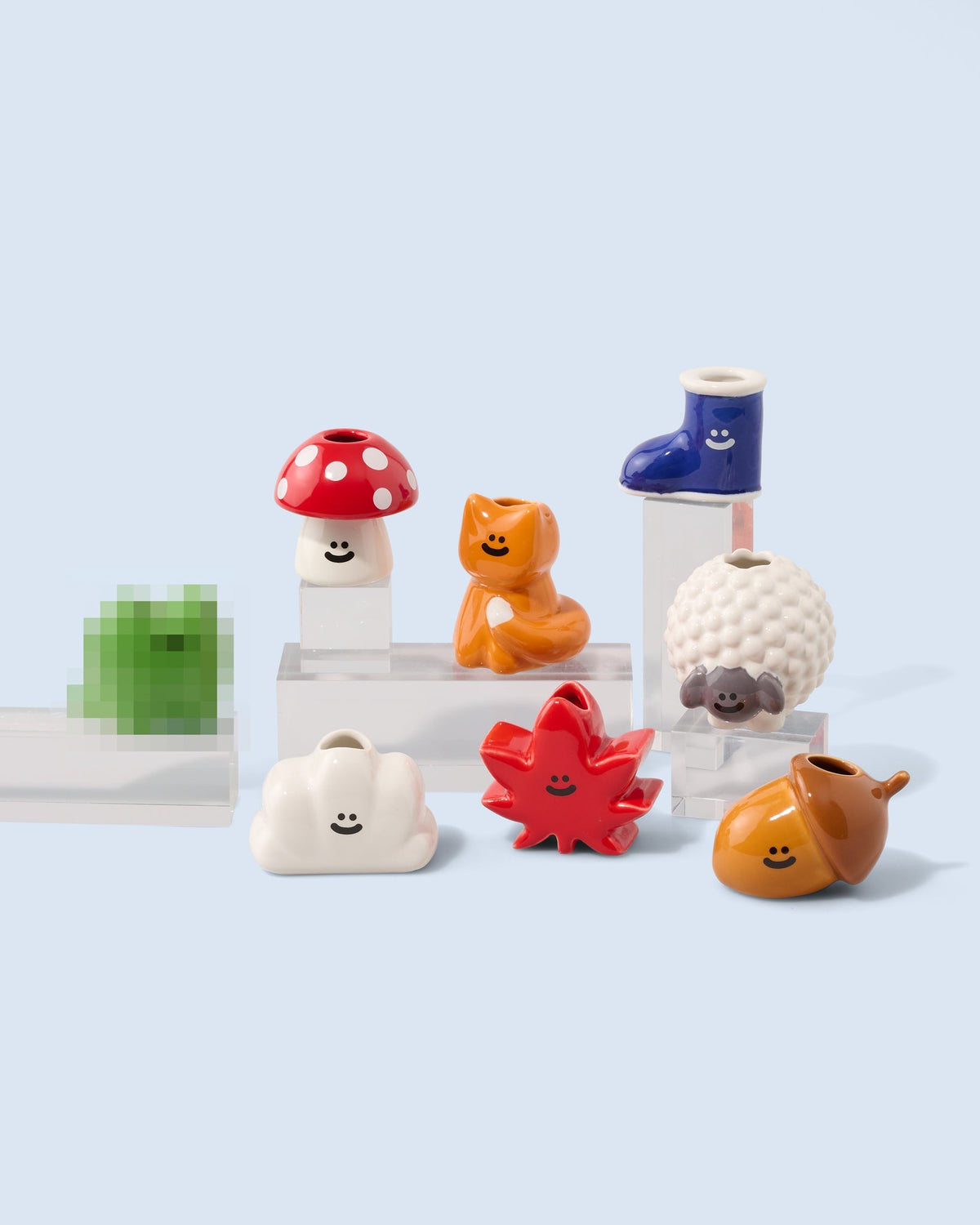Fluid Market Surprise Box Wood mini vase surprise en céramique — Fluid Market — Wood — packshot, coffret 3 | Appart 17 Bruxelles