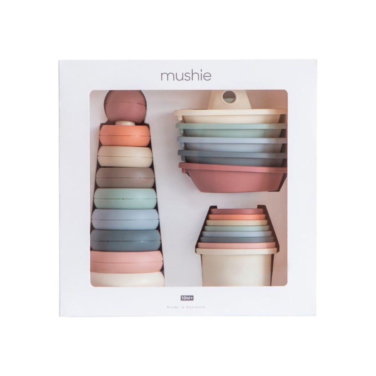 Coffret jouets d'éveil — Mushie — Original — packshot | Appart 17 Bruxelles