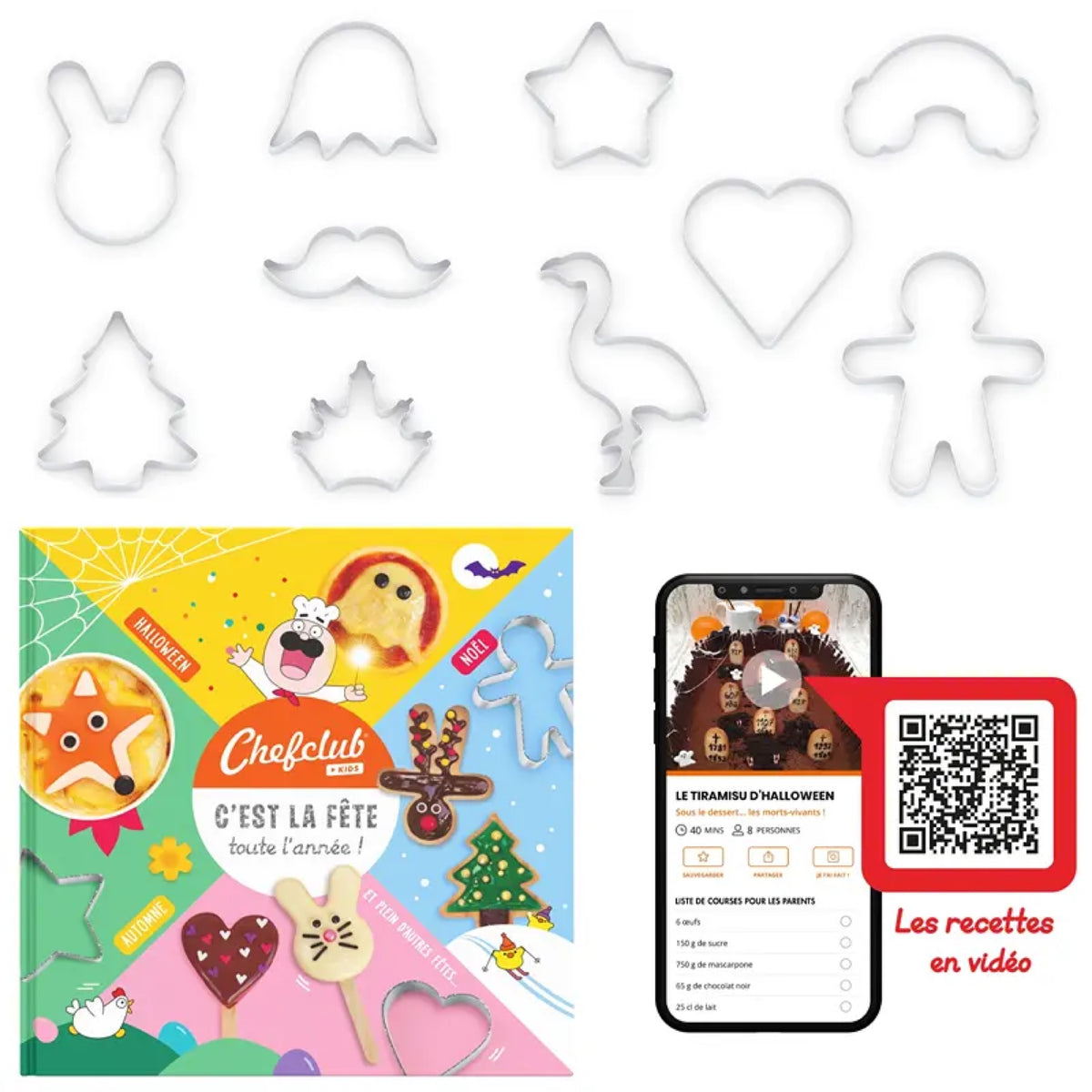 Coffret cuisine enfant livre de recettes — Chefclub Kids — C'est la fête toute l'année — autre vue 2 | Appart 17 Bruxelles
