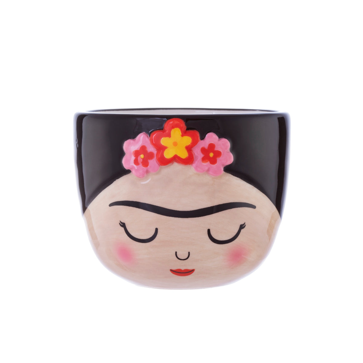 Mini cache-pot Frida Kahlo — Sass & Belle Europe — Noir — packshot | Appart 17 Bruxelles