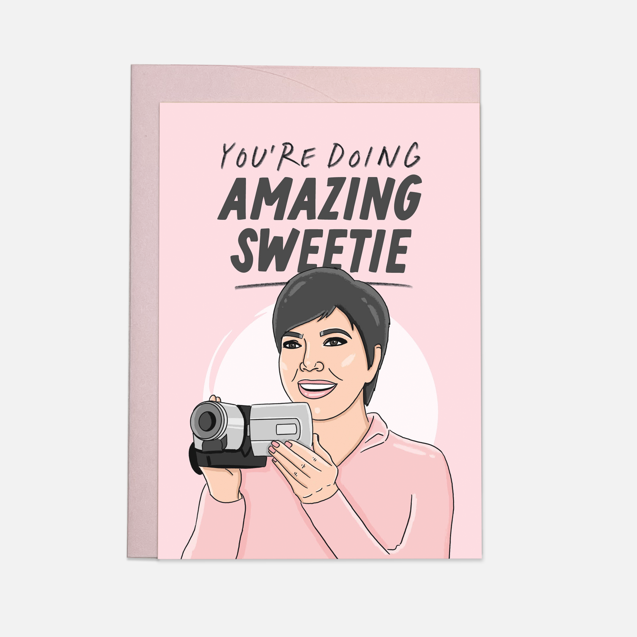Carte d'encouragement « You're Doing Amazing Sweetie » — Kaart Blanche | Appart 17