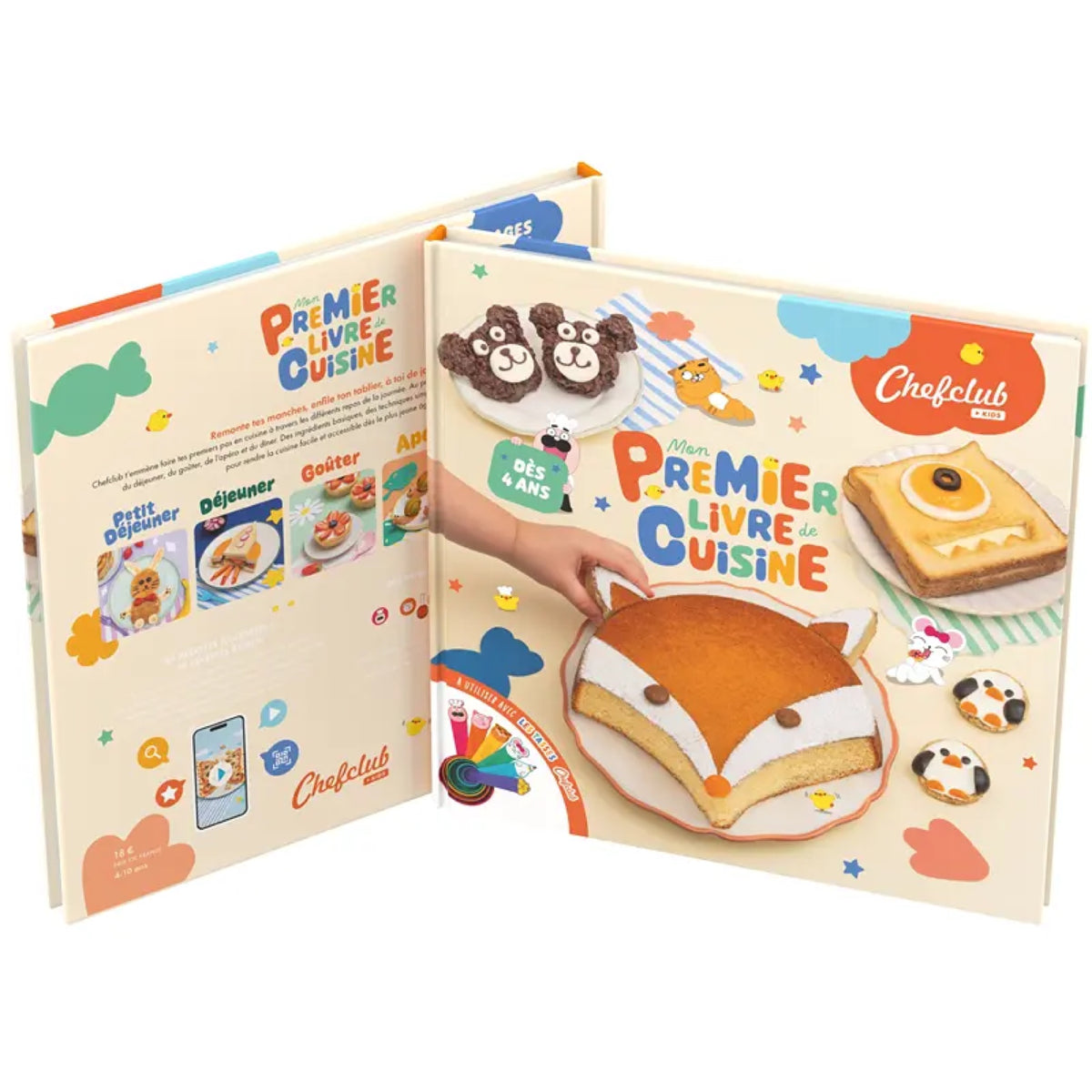Livre de recettes pour enfants — Chefclub Kids — Mon premier livre de cuisine — autre vue 2 | Appart 17 Bruxelles